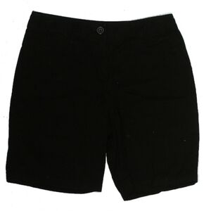 Ann Taylor Loft Black Chino Shorts Women's Size 4 Curvy 100% Cotton Khaki EUC